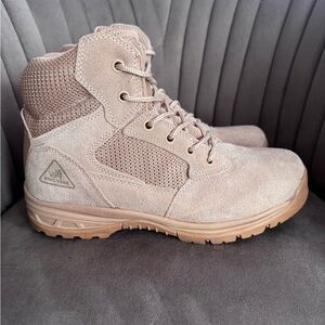 Men's Beige RYNO GEAR Tactical Combat Military Boots Size 8